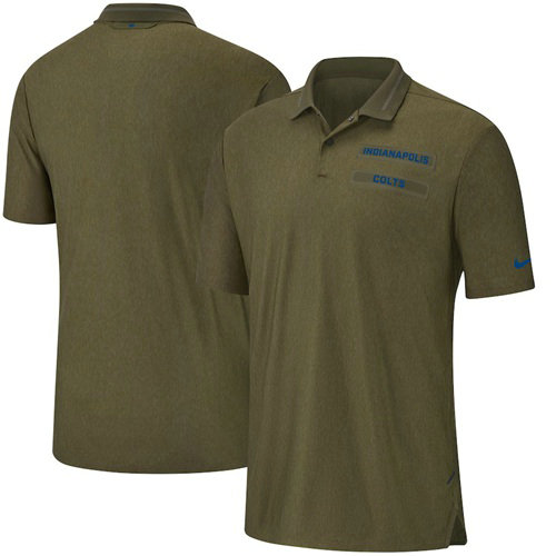 Men's Indianapolis Colts Salute to Service Sideline Polo Olive