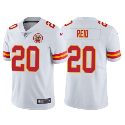 Men's Kansas City Chiefs #20 Justin Reid White Vapor Untouchable Limited Stitched Football Jersey