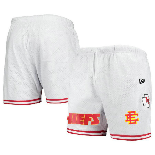 Men's Kansas City Chiefs Pro White Red Shorts