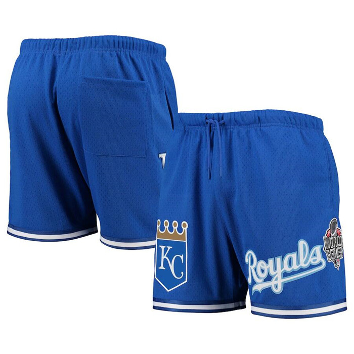 Men's Kansas City Royals Royal Team Logo Mesh Shorts