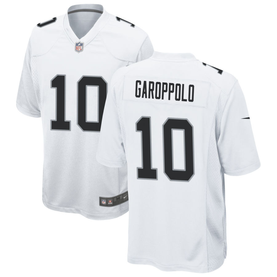 Men's Las Vegas Raiders #10 Jimmy Garoppolo White Vapor Untouchable Limited Stitched Jersey