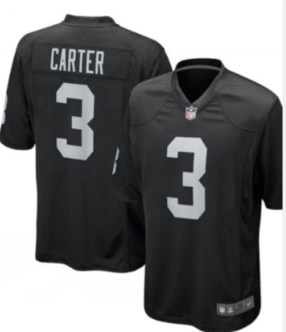 Men's Las Vegas Raiders #3 DeAndre Carter Vapor Limited Black Jersey