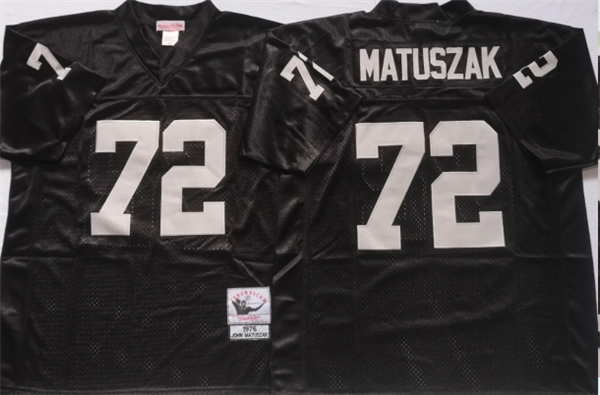 Men's Las Vegas Raiders #72 John Matuszak White Limited Stitched Jersey