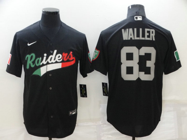 Men's Las Vegas Raiders #83 Darren Waller Black Mexico Stitched Jersey