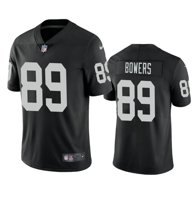 Men's Las Vegas Raiders #89 Brock Bowers Black 2024 Draft Vapor Stitched Football Jersey