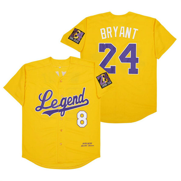 Men's Legend #8 Back #24 bryant Cool Base Stitched  Jerseys 19