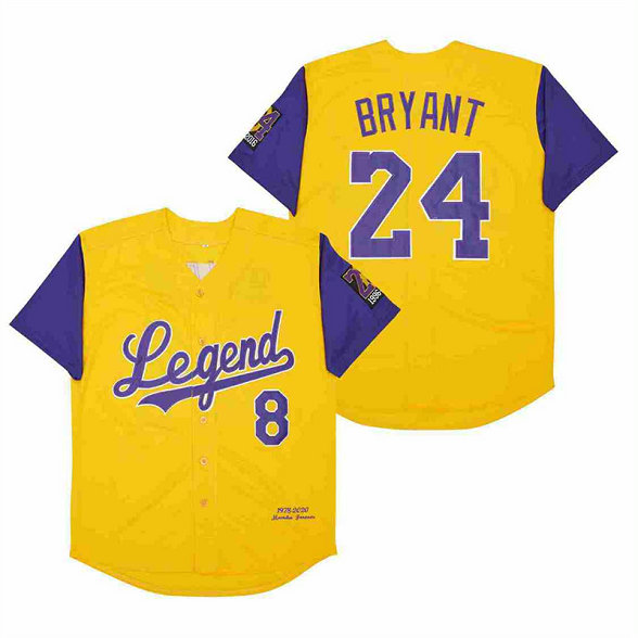 Men's Legend #8 Back #24 bryant Cool Base Stitched  Jerseys 23