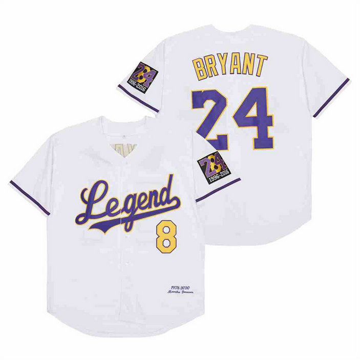 Men's Legend #8 Back #24 bryant Cool Base Stitched  Jerseys 24