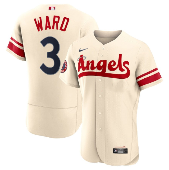 Men's Los Angeles Angels #3 Taylor Ward 2022 Cream City Connect Flex Base Stitched Jerseys