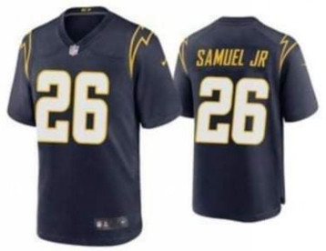 Men's Los Angeles Chargers #26 Asante Samuel Jr. Navy Vapor Untouchable Limited Stitched Jersey