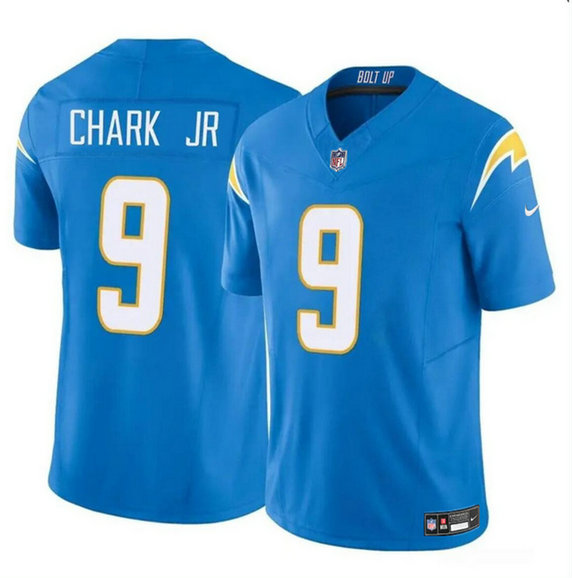 Men's Los Angeles Chargers #9 DJ Chark Jr Blue 2024 F.U.S.E Vapor Limited Stitched Football Jersey