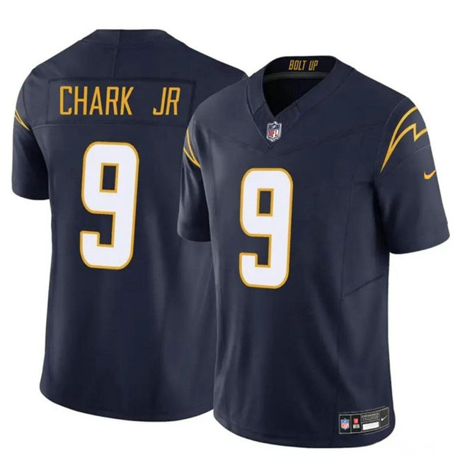 Men's Los Angeles Chargers #9 DJ Chark Jr Navy 2024 F.U.S.E Vapor Limited Stitched Football Jersey