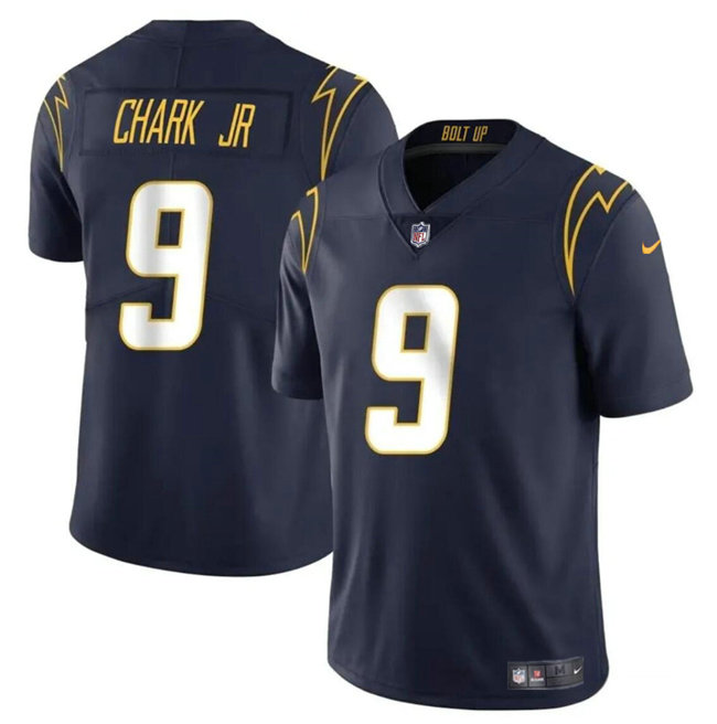 Men's Los Angeles Chargers #9 DJ Chark Jr Navy 2024 Vapor Limited Stitched Football Jersey