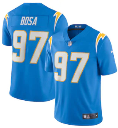 Men's Los Angeles Chargers #97 Joey Bosa Powder Blue Vapor Limited Jersey