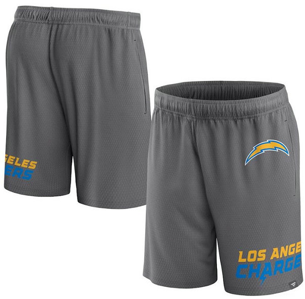 Men's Los Angeles Chargers Grey Shorts