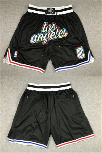 Men's Los Angeles Clippers 2022 23 Black City Edition Shorts 