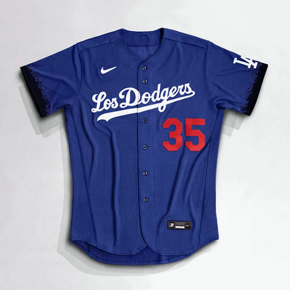 Men's Los Angeles Dodgers Nike MLB City Connect #35 Cody Bellinger Jersey