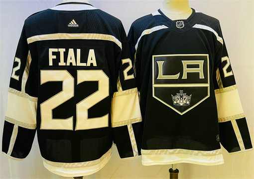 Men's Los Angeles Kings #22 Kevin Fiala Black Stitched Jersey