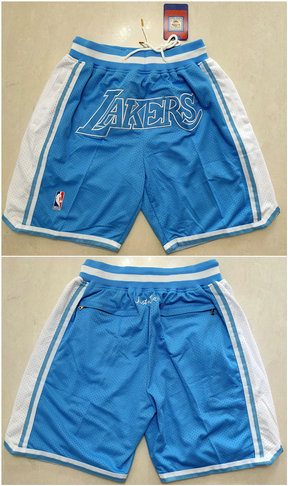 Men's Los Angeles Lakers Light Blue Shorts 
