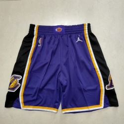 Men's Los Angeles Lakers Purple Throwback Shorts