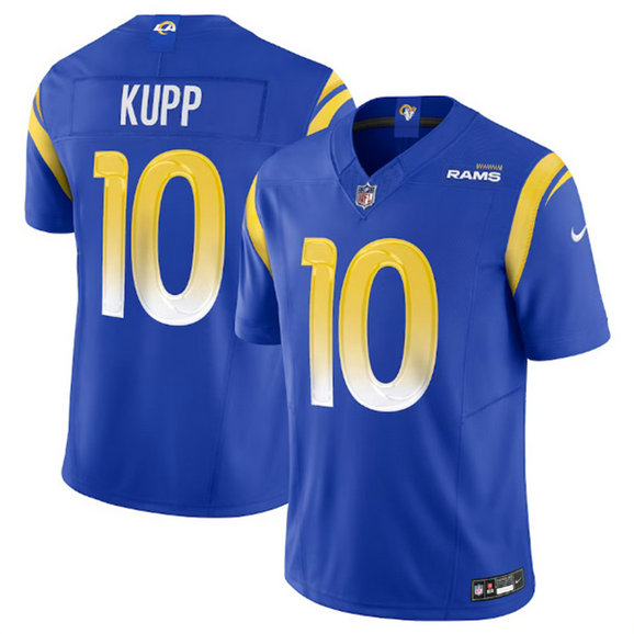Men's Los Angeles Rams #10 Cooper Kupp Royal 2023 F.U.S.E. Vapor Untouchable Limited Stitched Football Jersey