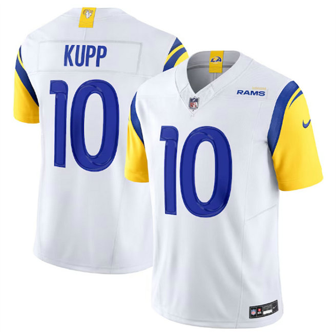 Men's Los Angeles Rams #10 Cooper Kupp White 2023 F.U.S.E. Vapor Untouchable Limited Stitched Football Jersey