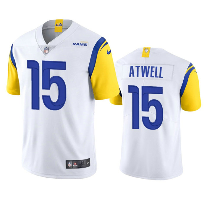 Men's Los Angeles Rams #15 Tutu Atwell White Vapor Untouchable Limited Stitched Football Jersey