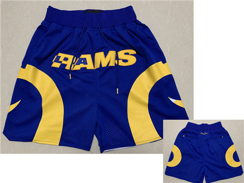 Men's Los Angeles Rams Royal Blue Just Don Shorts
