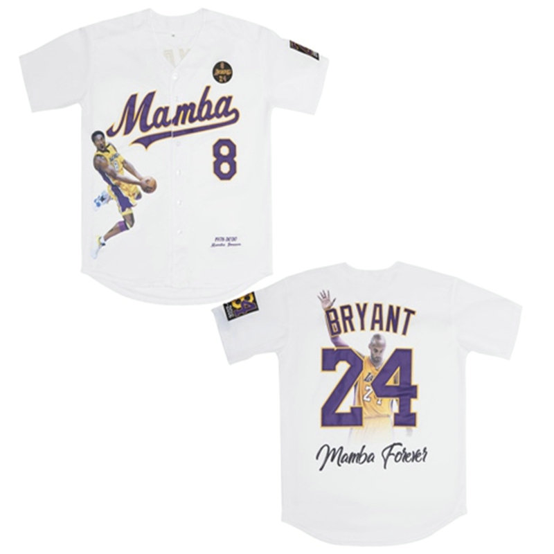Men's Mamba #8 Back #24 Kobe Bryant Cool Base Stitched Jerseys 16