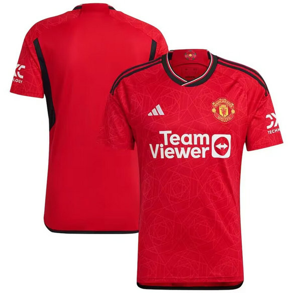 Men's Manchester United 2023 24 Red Home Soccer Jersey