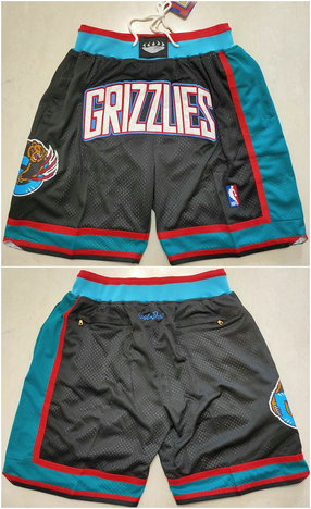 Men's Memphis Grizzlies Black Shorts 