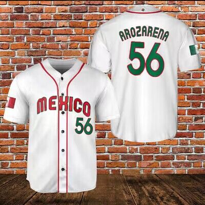 Men's Mexico Baseball #56 Randy Arozarena 2023 white World Baseball Classic Stitched Jersey