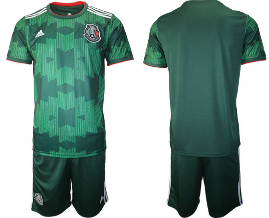 Men's Mexico Blank Green Jersey
