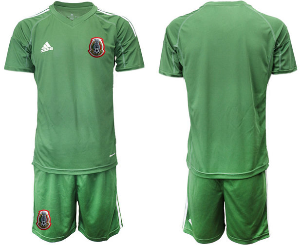 Men's Mexico Green Blank goalkeeper Jersey