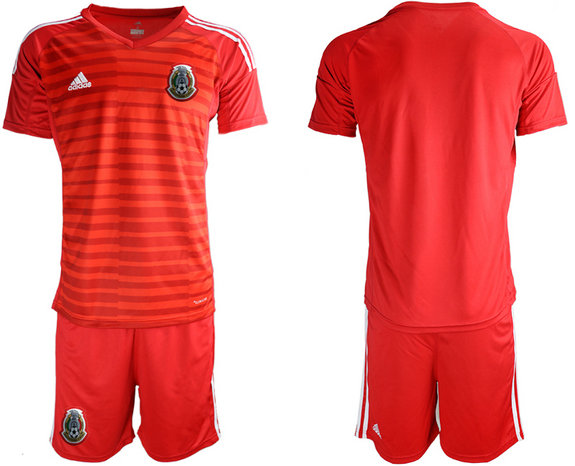 Men's Mexico Red Blank goalkeeper Jersey