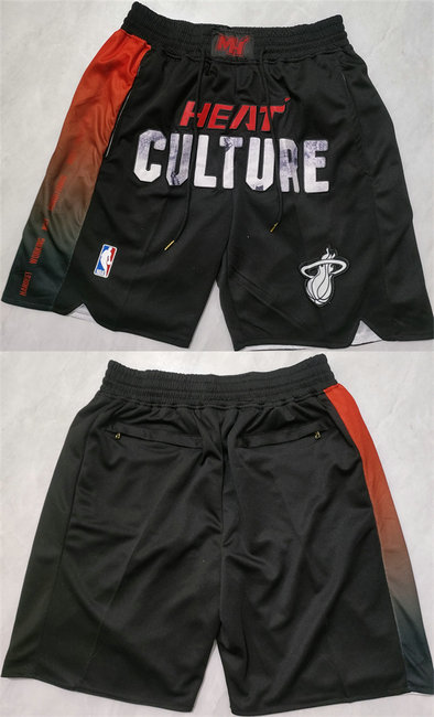 Men's Miami Heat Black City Edition Shorts 