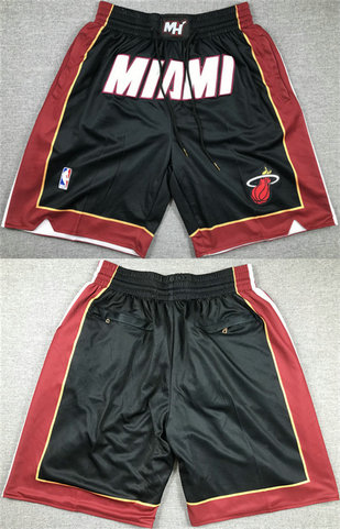 Men's Miami Heat Black Shorts 
