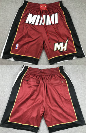 Men's Miami Heat Red Shorts 