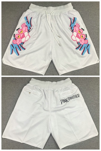 Men's Miami Heat White 'Pink Panther' Shorts