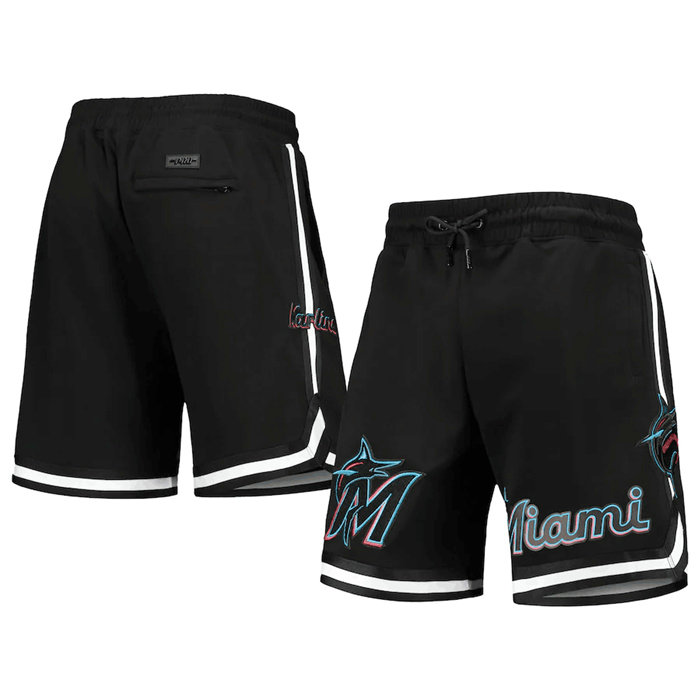Men's Miami Marlins Black Shorts