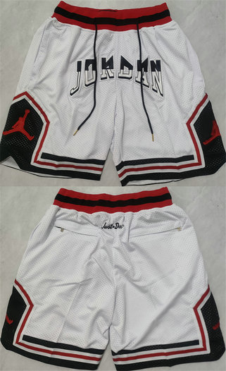 Men's Michael Jordan White Red Black Shorts