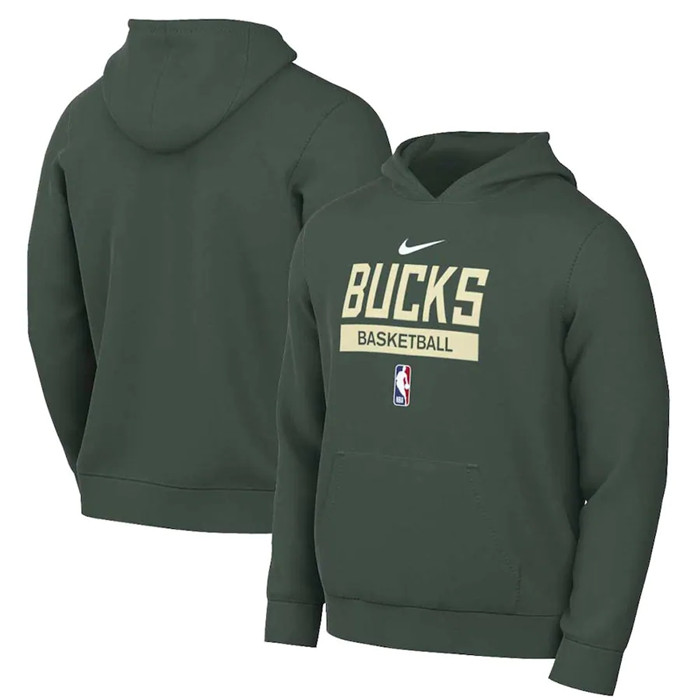 Men's Milwaukee Bucks Green Spotlight Fleece Overhead Hoodie