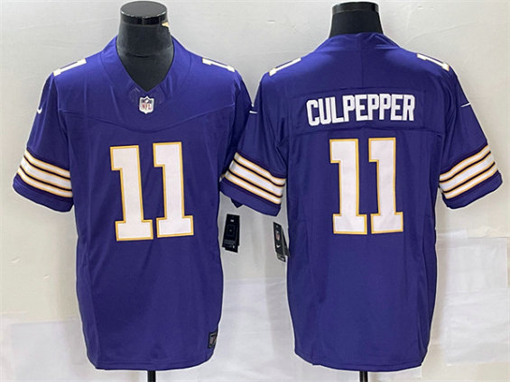 Men's Minnesota Vikings #11 Daunte Culpepper Purple 2023 F.U.S.E. Vapor Untouchable
