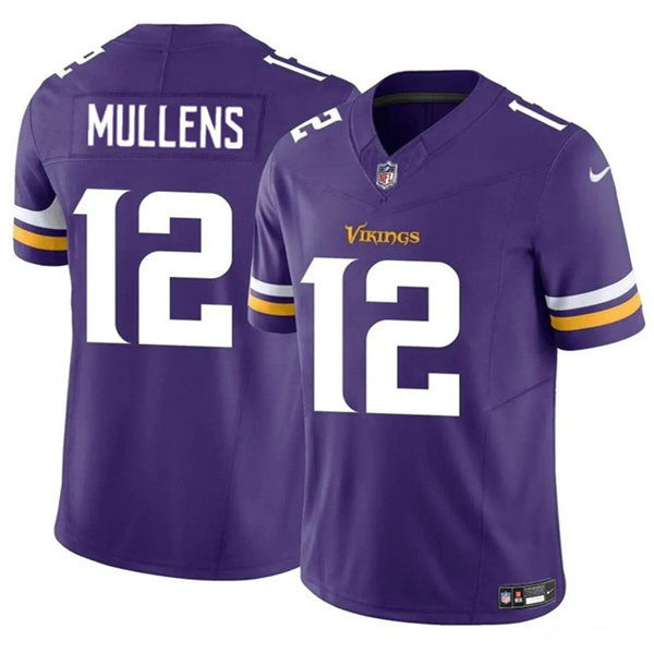 Men's Minnesota Vikings #12 Nick Mullens Purple 2023 F.U.S.E. Vapor Untouchable Limited Football Stitched Jersey