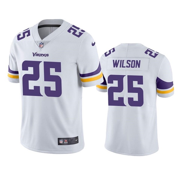Men's Minnesota Vikings #25 Albert Wilson White Vapor Untouchable Stitched Jersey