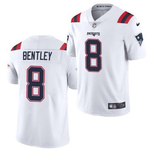 Men's New England Patriots #8 Ja'Whaun Bentley White 2021 Limited Jersey