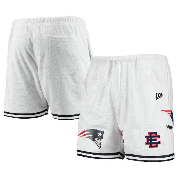 Men's New England Patriots Pro White Navy Shorts