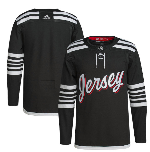 Men's New Jersey Devils Blank 2021 2022 Black Stitched Jersey
