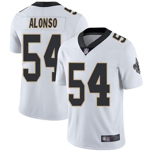 Men's New Orleans Saints #54 Kiko Alonso White Vapor Untouchable Limited Jersey