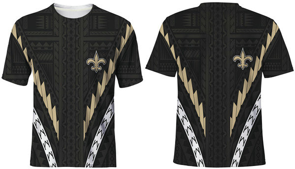 Men's New Orleans Saints Black  T-Shirt